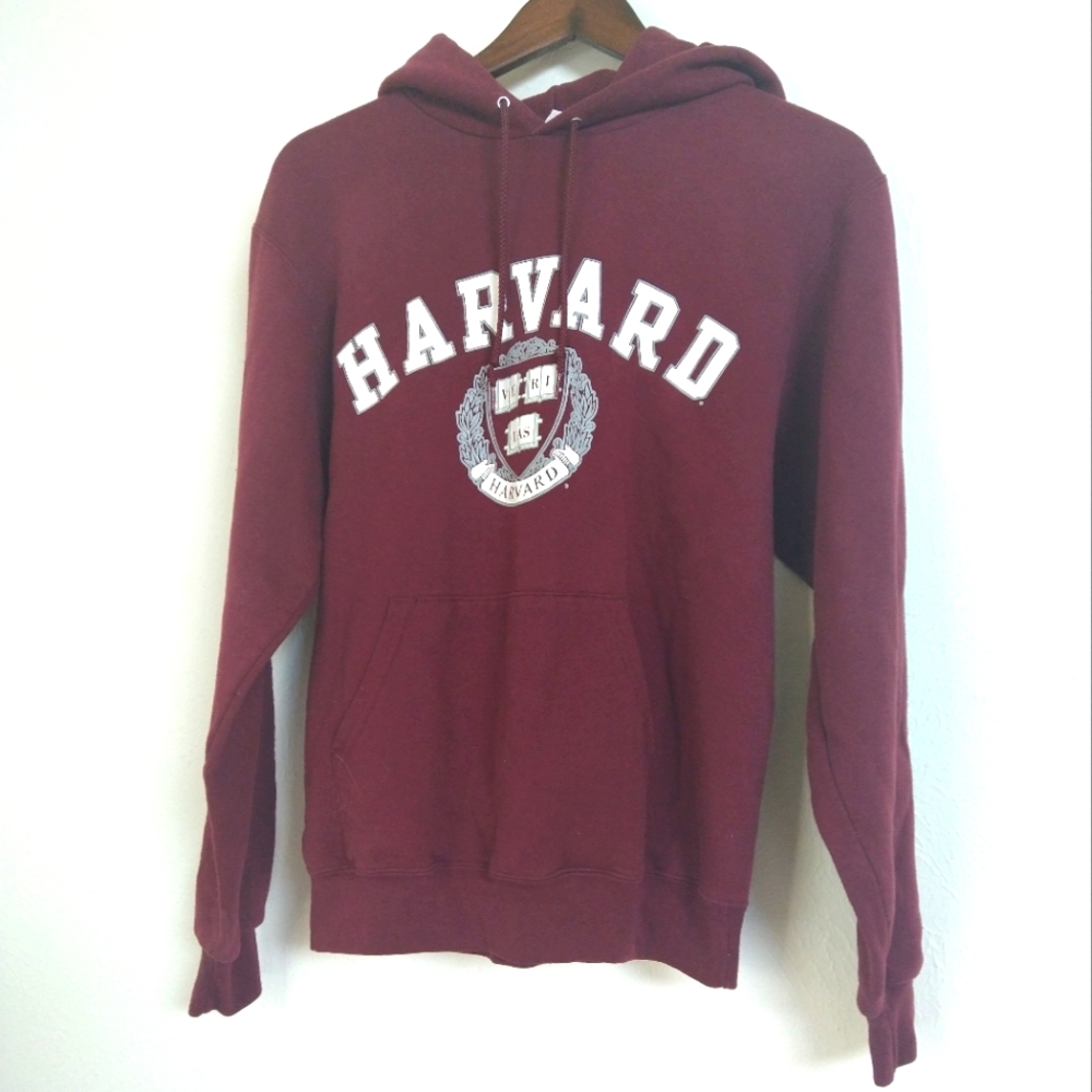 Champion Harvard University Pullover Fleece Hoodie